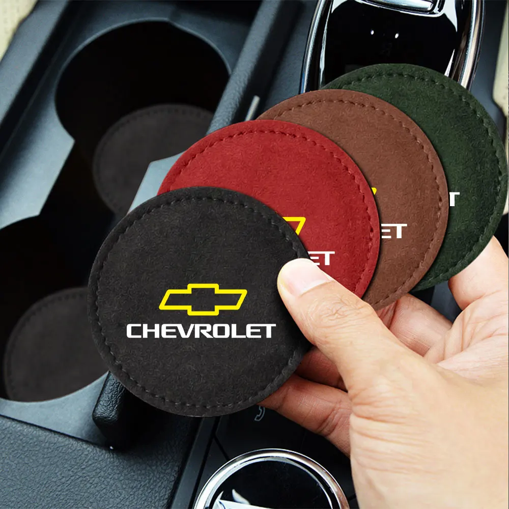 2Pcs Car Coaster Non-Slip Mat Holder Water Cup Anti-Slip Bottle Cup Pad For Chevrolet Cruze Captiva Trax Malibu Tahoe Equinox