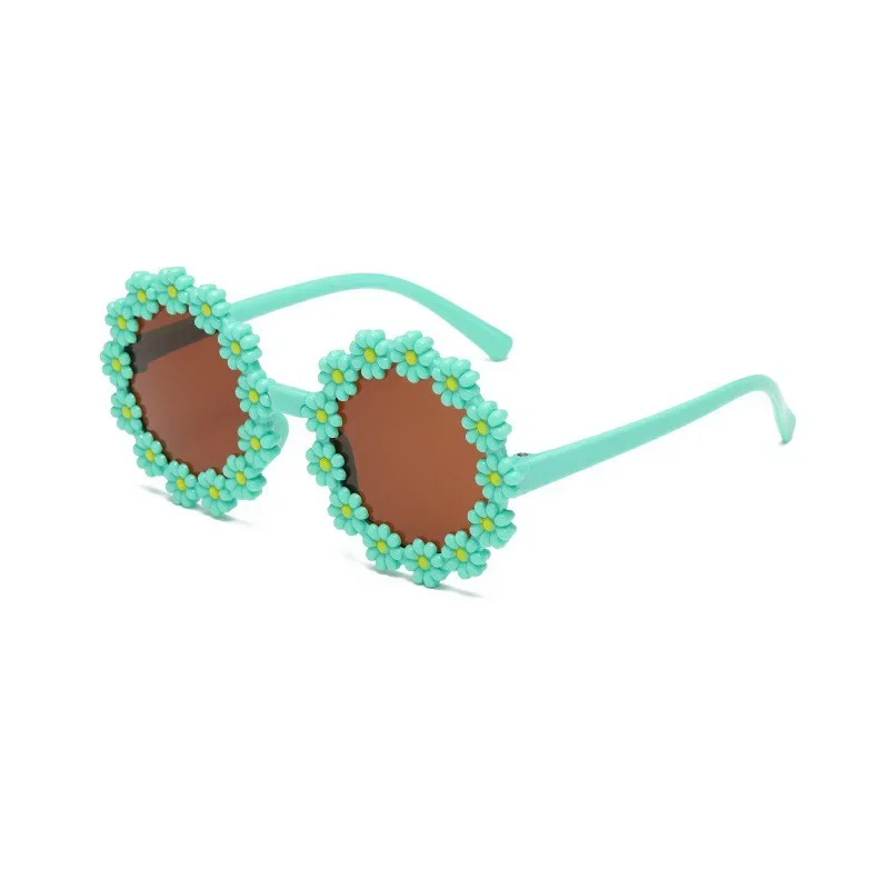 Kids Sunglasses Sunflower Baby Glasses Fashionable Flower Ring Sunscreen Sun Eyeglasses Children Cartoon Daisy Sunglasses