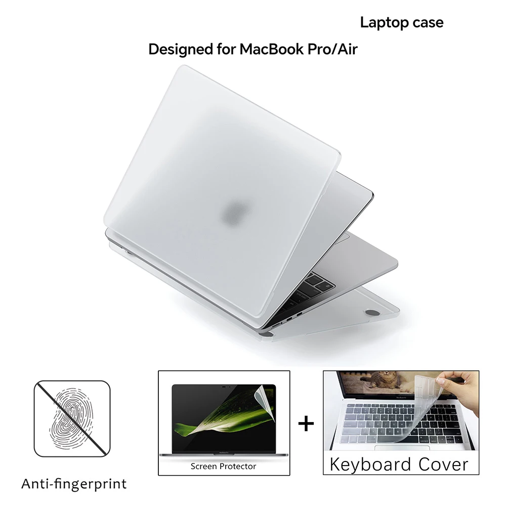 

2024 Cover For Macbook Air 13.6/15.2 A3113 A3114 Case M2 Pro 13 A2338 M1 A2337 Pro 14 A2442 A2779 2023 Pro 16 A2991 Laptop Case