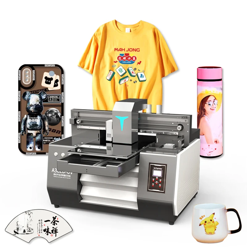 Multifunctional A2 A3 A4 Size UV DTF Printer Machine Hot Item Choose 3d Sticker 3 PCS XP600 Printer Head