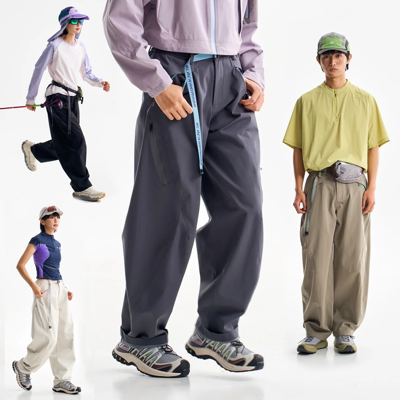 

Спортивные повседневные брюки для активного отдыха унисекс: дышащие, водонепроницаемые, быстросохнущие, свободные, в стиле техно-одежды, карго-брюки для пар