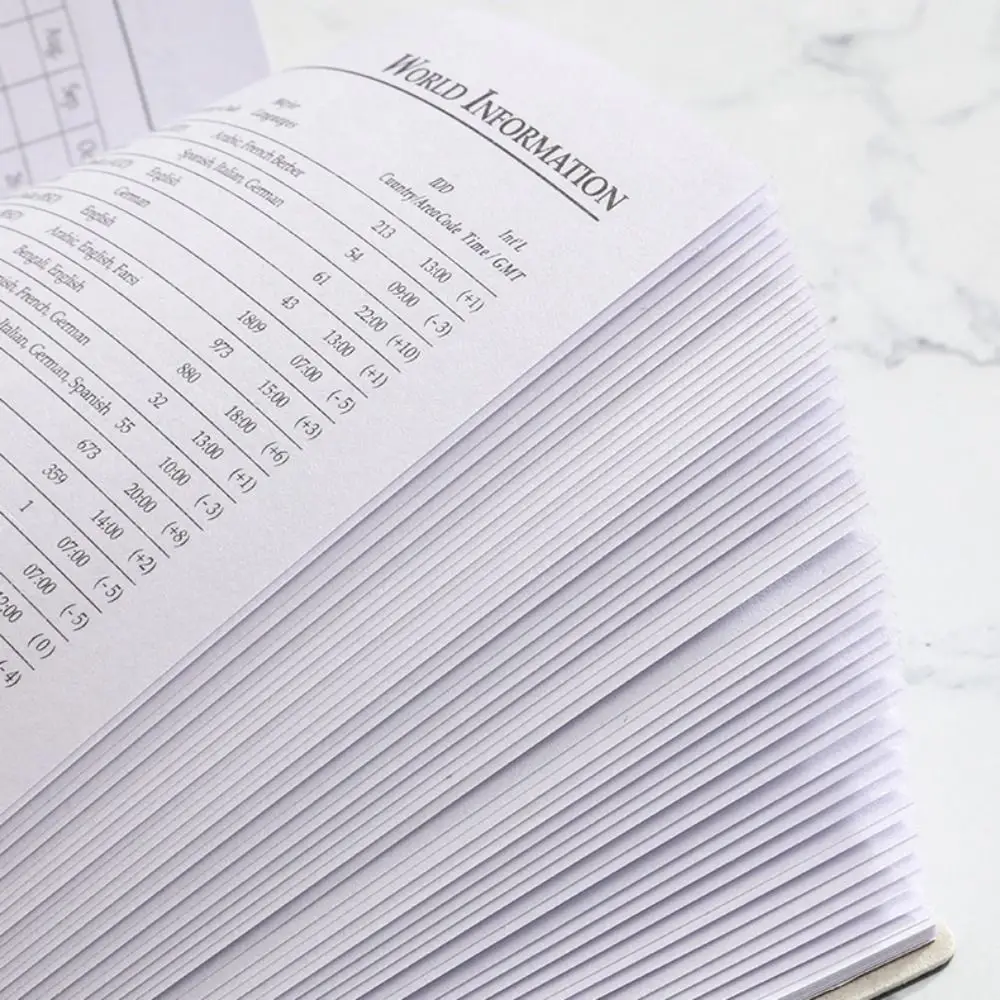 Writing Book Multifunction 2025 Schedule Notepad 365-Day Square Daily Planner Portable A6 English Schedule Book Student