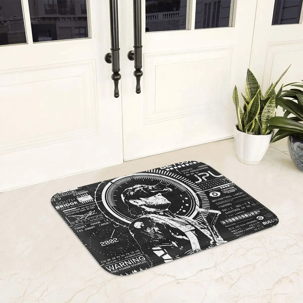 Metal Gear Solid Game Anti-slip Doormat Floor Mat Water oil proof Carpet Rug for Kitchen Entrance Home Bedroom Footpad Mats
