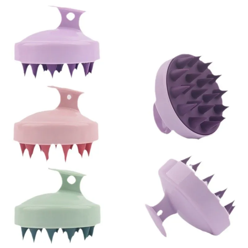 1/2 Pcs Wet Dual-use Soft Rubber Hair Brush Hair Brush Scalp Massage Brush Multifunctional Hair Brush Hair Catcher