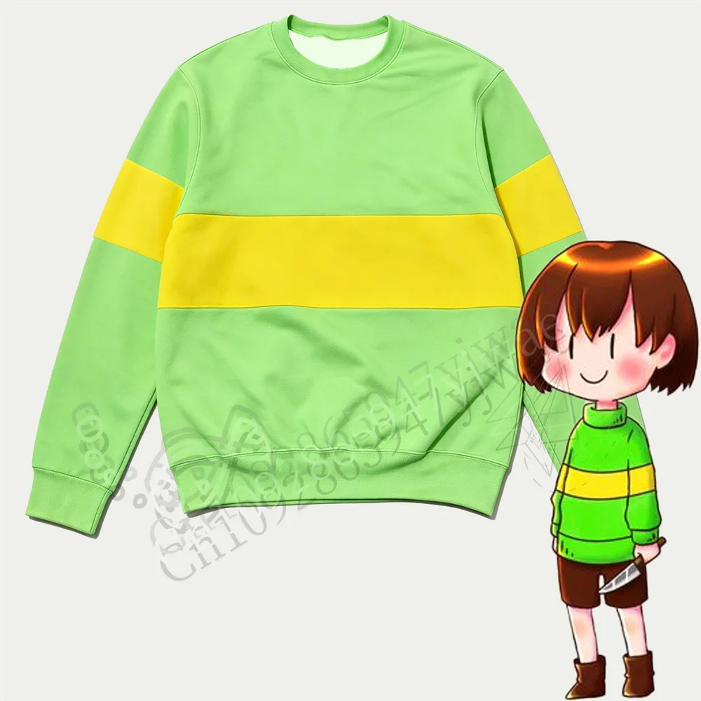 Undertale Kris Frisk Asriel the VESSEL Charakter O-Ausschnitt Sweatshirt Cosplay Pullover Unisex Lässiges Langarm-Streetwear-Oberteil – Detail 3