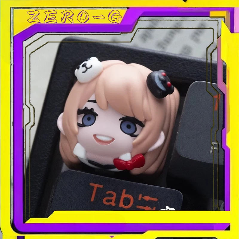 Lobo Danganronpa موضوع Keycap لطيف لوحة المفاتيح الميكانيكية الراتنج الكرز R4 الملف الشخصي مخصص لعبة مكتب أغطية المفاتيح المقتنيات الهدايا