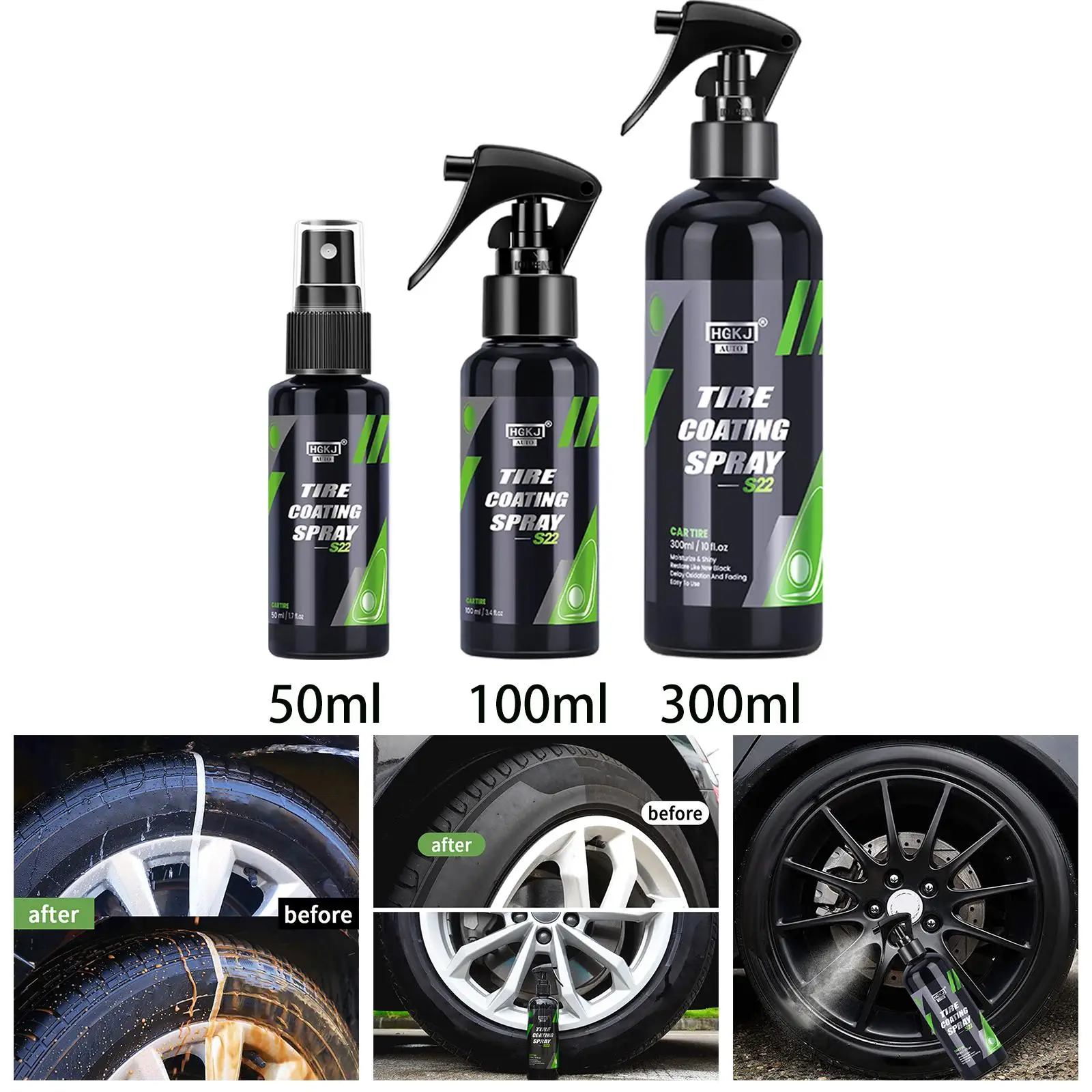 Tire Coating High Gloss Shine for Car Wheel Tire Protection