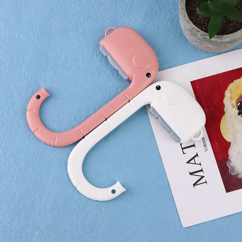 Gancho portátil para bolso, colgador de pared para mesa de estudiante, Animal bonito, suministros escolares para niños