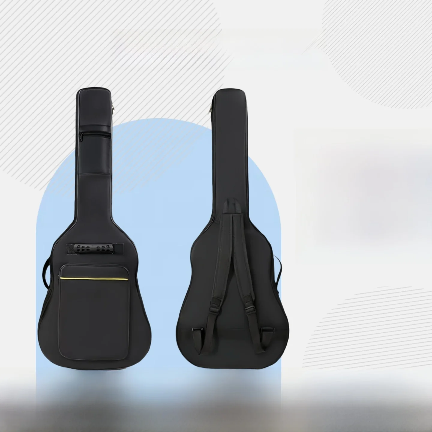 Thiened Guitar Bag Universal for 38-4 Inch Wooden Folk Guitar Protective Bapa Case oulder Bag Anti-Fall Mango Brand