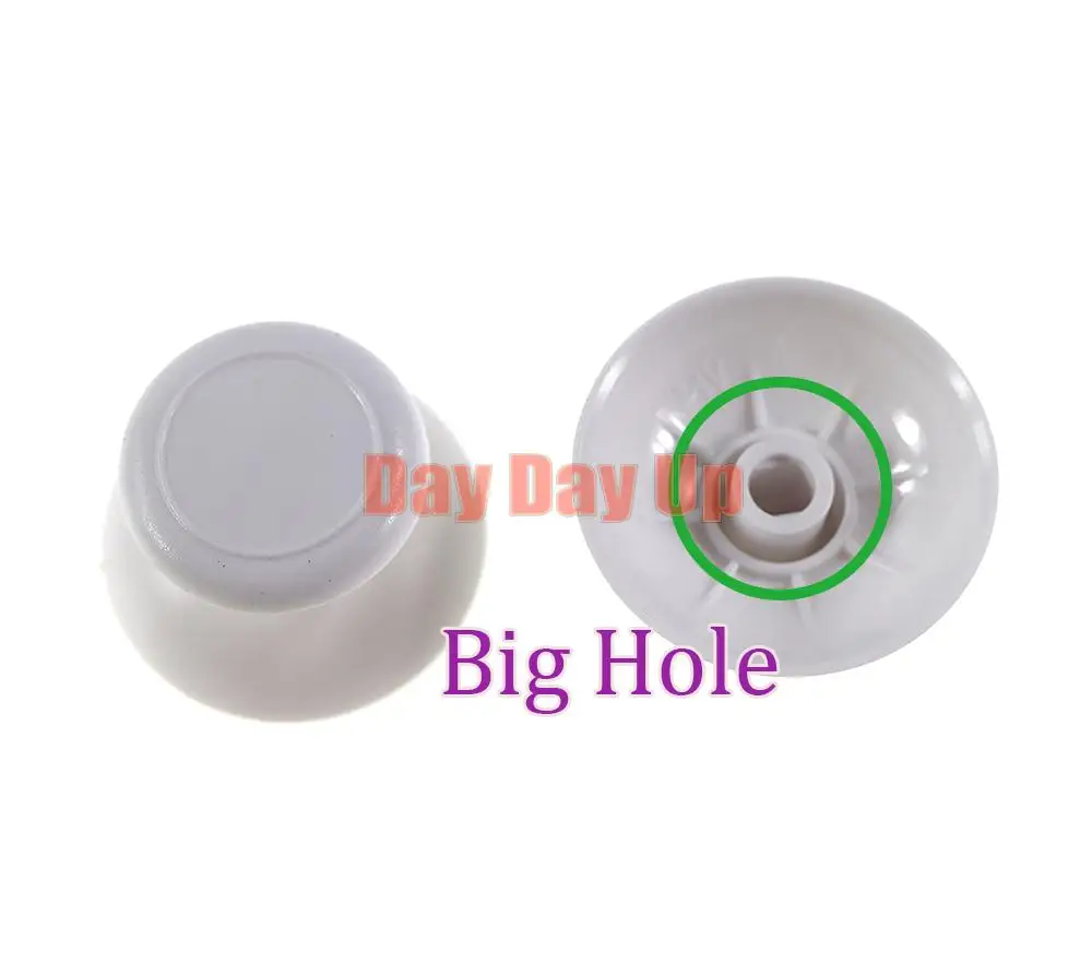 300 قطعة ثقب صغير كبير ثلاثية الأبعاد التناظرية غطاء البلاستيك الإبهام عصا الروك عصا التحكم قبضة غطاء شل قبعات ل وي وي برو تحكم