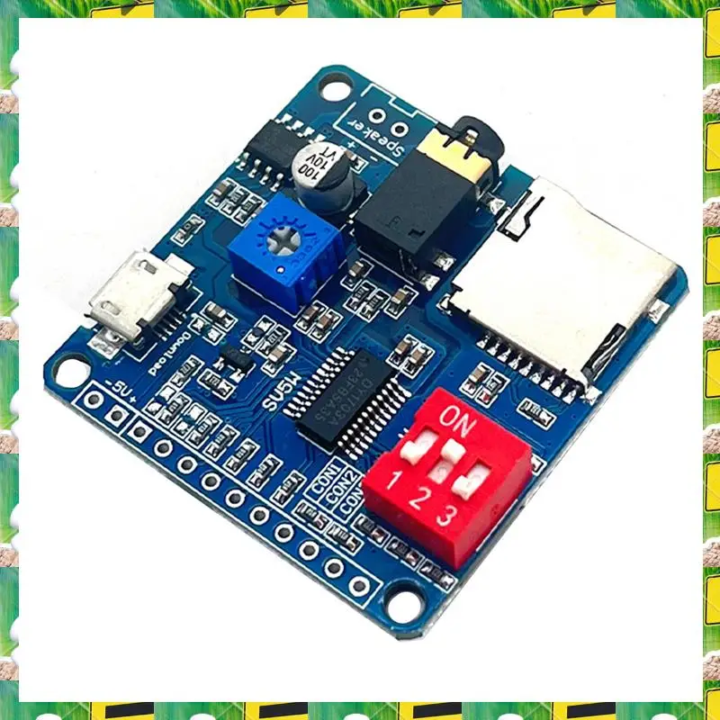 Voice Playback Module MP3 Player Module+256MB Memory Card Class D Amplifier Board 5W 1Set