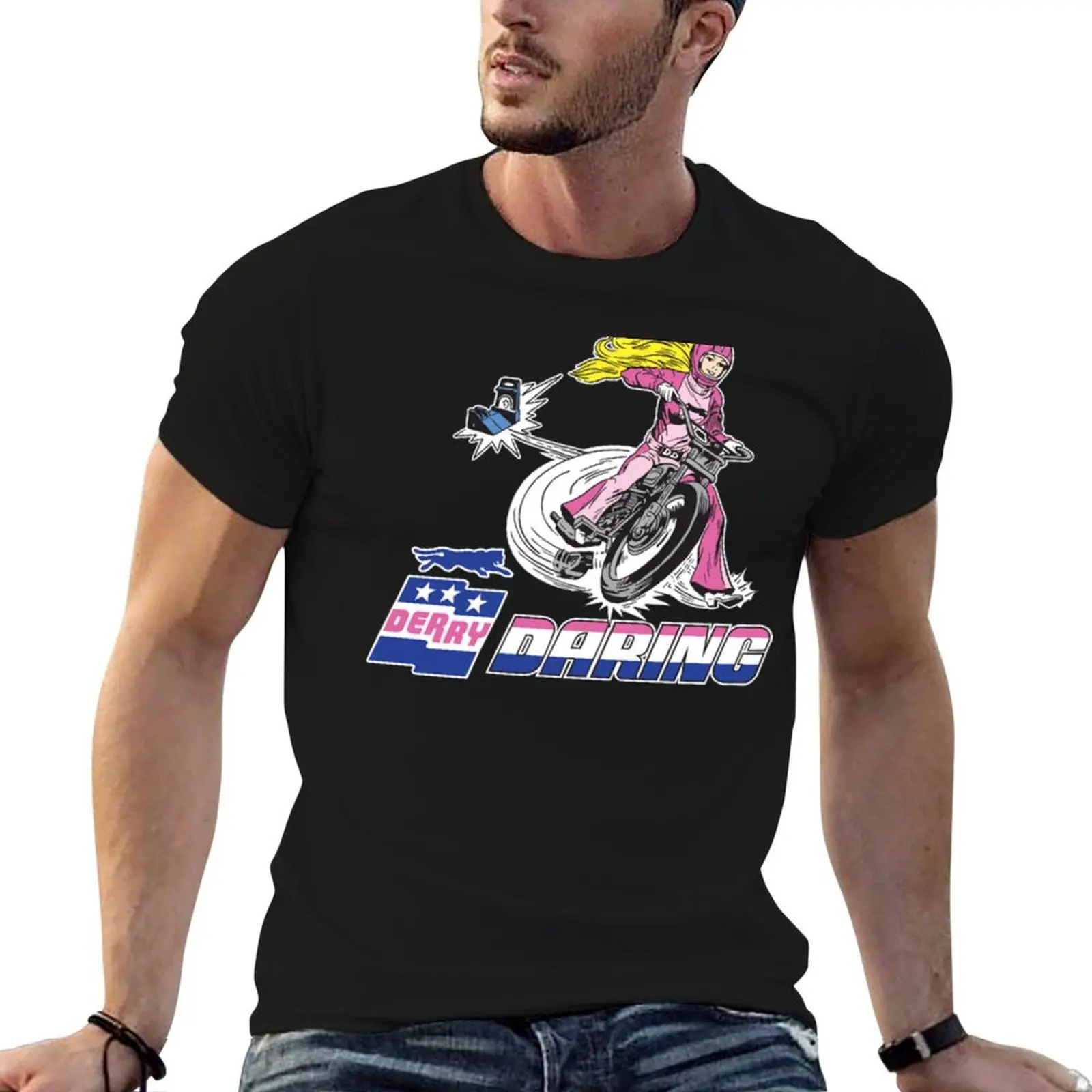Derry Daring - T-shirt idéal pour les vacances, haut décontracté à manches courtes