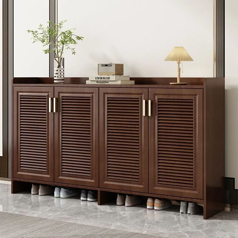 HYS aluminum alloy shoe cabinet household entrance door integrated waterproof, mildew-proof and dust-proof locker indoor
