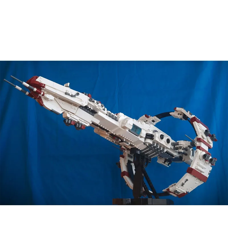 

MOC-227641 Новый круизерский класс, космический корабль, модель 4759, деталиMOC, креативные строительные блоки для мальчиков и детей на день рождения, игрушки, подарки