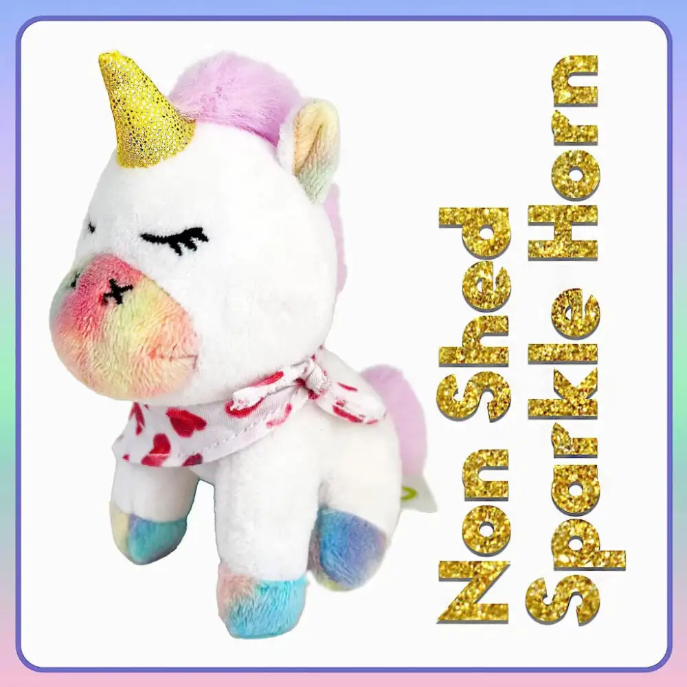 5pcs Rainbow Unicorn Mother and Child Set Rainbow Unicorn Candy Plush Toys Photography Accessories