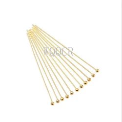 100pcs/lot 16 20 25 30 40 45 50mm Silver Color Metal Ball Head Pins for Diy Jewelry Making Head Pins Findings Dia 0.5mm Supplies