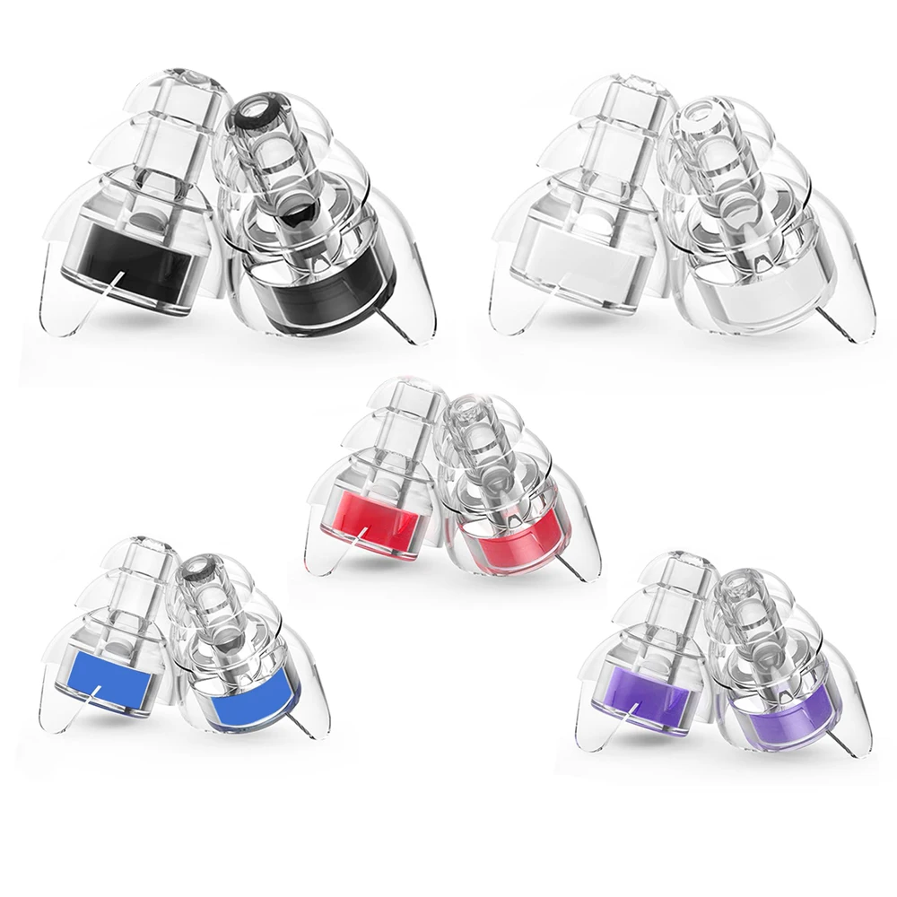 

HUAK Silicone Earplugs High Fidelity with Storage case for Concerts Musicians Motorcycles Noise Sensitivity Conditions and More
