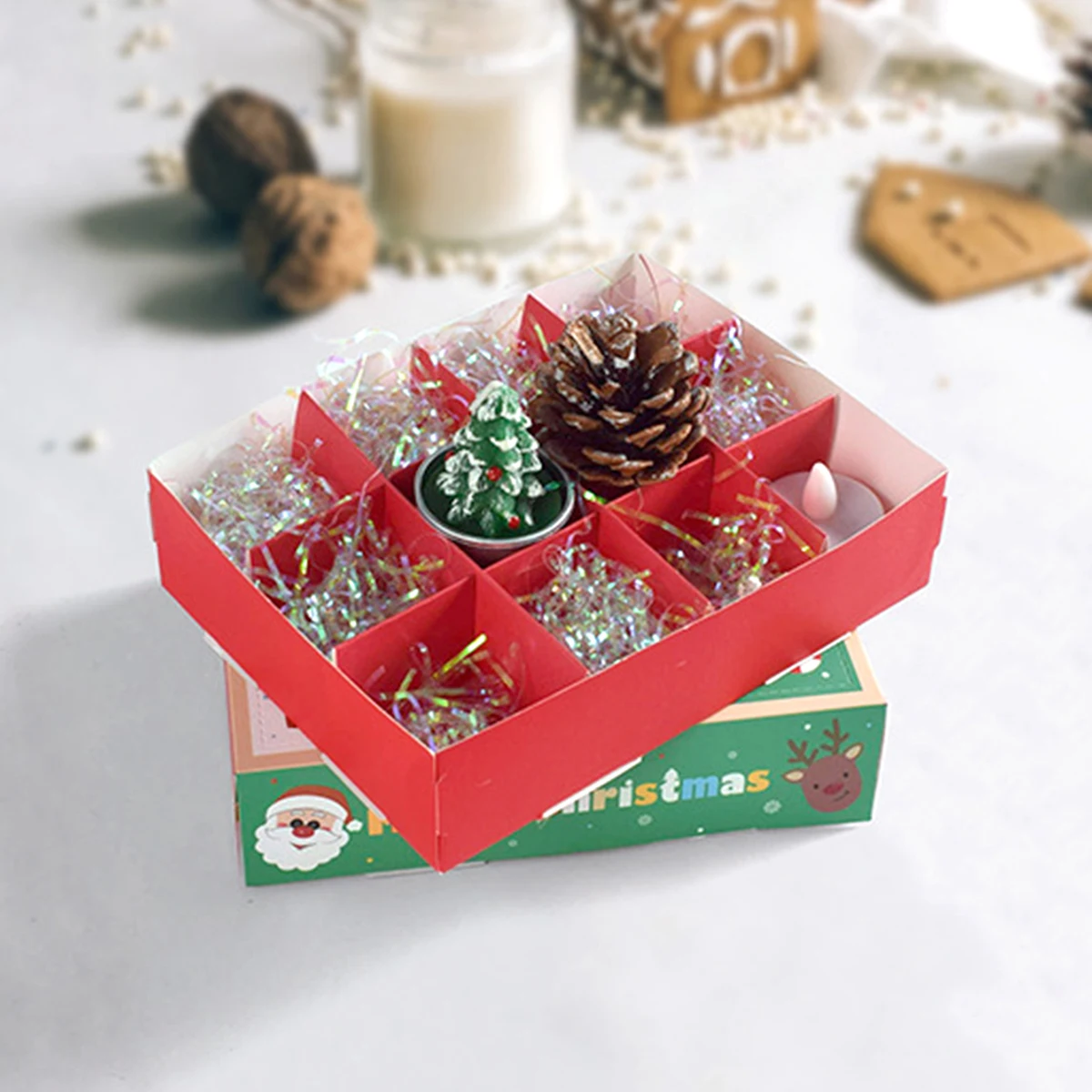 صندوق ورقي قابل للطي هدية ممتعة للثقب