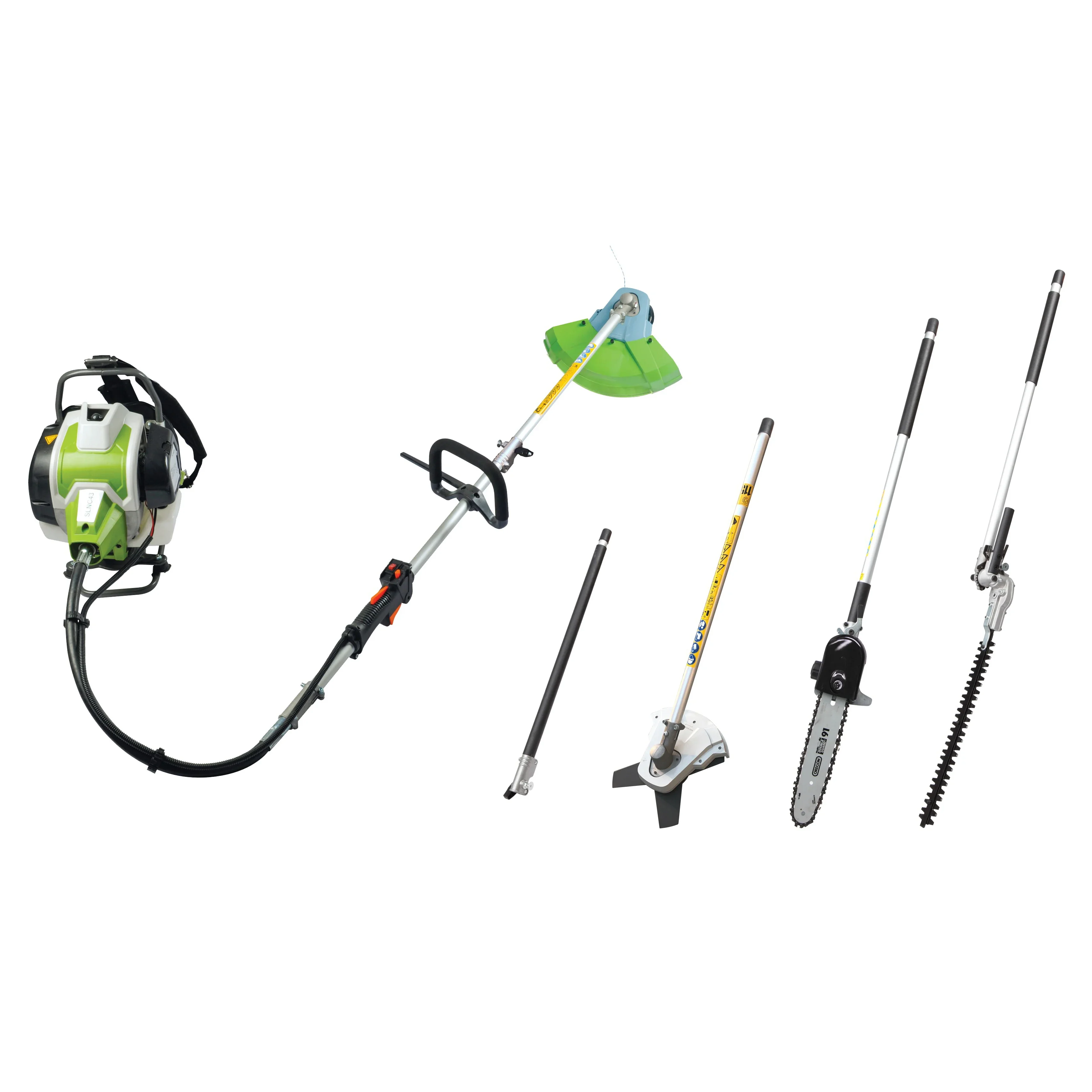 

Multifunctional Garden Tools Gasoline Petrol 2 Stroke 52cc 1400W Backpack Brush Cutter Pole Chain Saw Hedge Trimmer