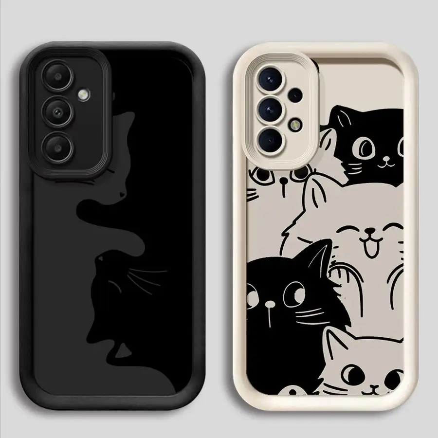 حافظة لهاتف سامسونج جالاكسي A25 A35 A73 A52 A06 A53 A54 A55 A15 A51 A72 A71 غلاف ناعم #4