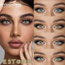 EYESHARE 1 par de lentes de contacto de Color para ojos lentes de ojos naturales lentes de ojos azules lentes marrones alumnos grises contactos verdes anuales
