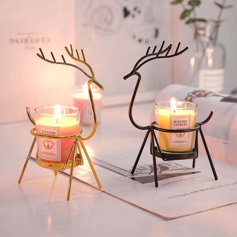 

Aromatherapy Deer Candle Shelf Decoration High-End Bathroom, Living Room, Bedroom, Desktop Decoration, Indoor Fragrance Shelf