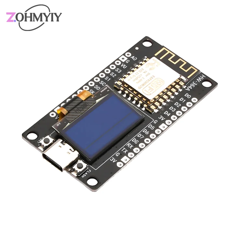 Nodemcu ESP8266 płytka rozwojowa typu C Micro USB CH340C moduł WiFi 0.96 Cal wyświetlacz OLED CH340G ESP-12F moduł sterownika WiFi