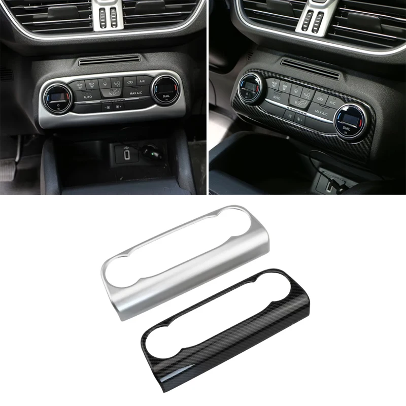 Car Air Conditioner Switch Buttons Frame Cover Trim for Ford Focus 2019-2022 MK4 ST-LINE Accessories