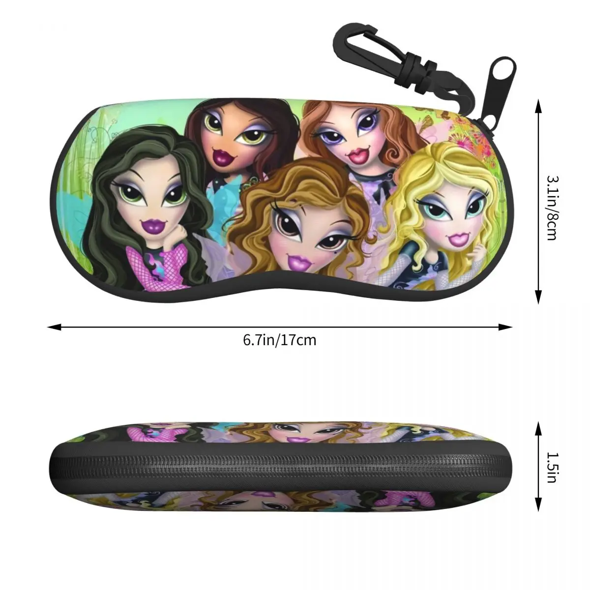 Custom Bratzs Doll Glasses Case Cool Cartoon Tv Movie Shell Eyeglasses Case Sunglasses Box