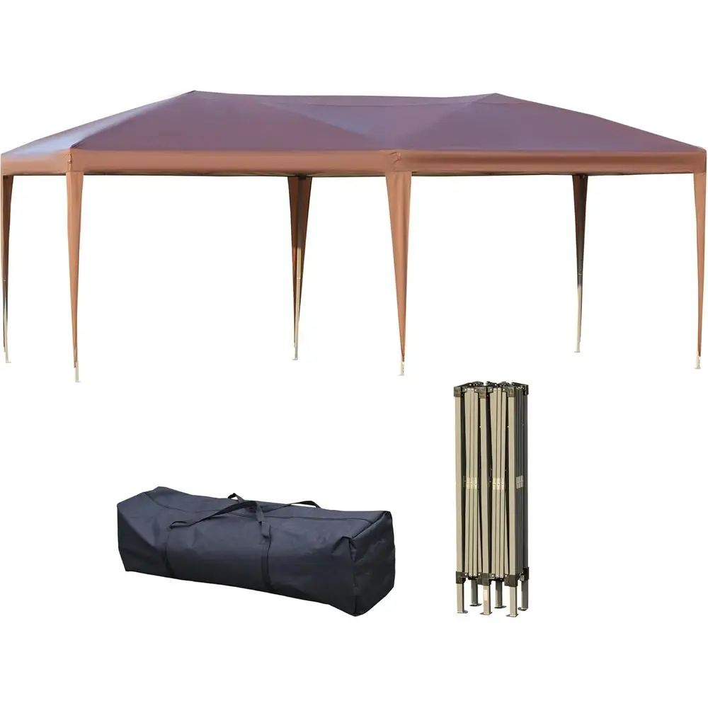 

20' x 10' Heavy-Duty Outdoor Tent with Carry Bag, Ideal for Parties, Weddings, and BBQs