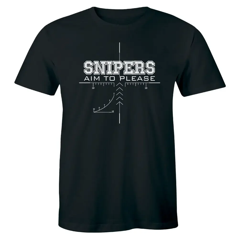 Snipers Aim To Please Seal Team Squadron Special Force Sniper T-Shirt 100% Cotton O-Neck Summer Short Sleeve Casual Mens T-shirt