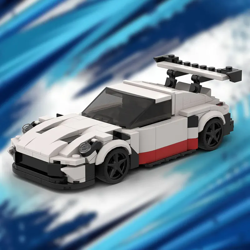 

280-piece small building block toy set, featuring a cool racing car model, sports car, and miniature car ornament – ​​a perfe