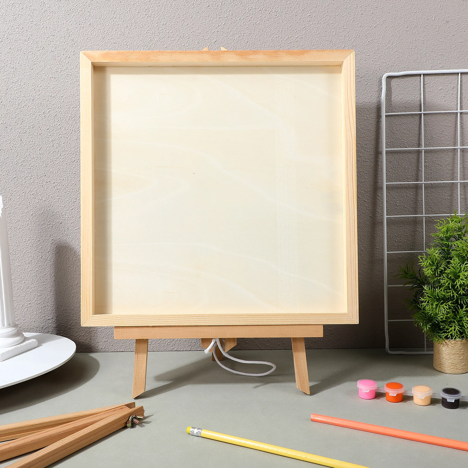 

Handmade Photo Frame Wood Frames for Wall Picture Kits Wooden Stand Blank Craft