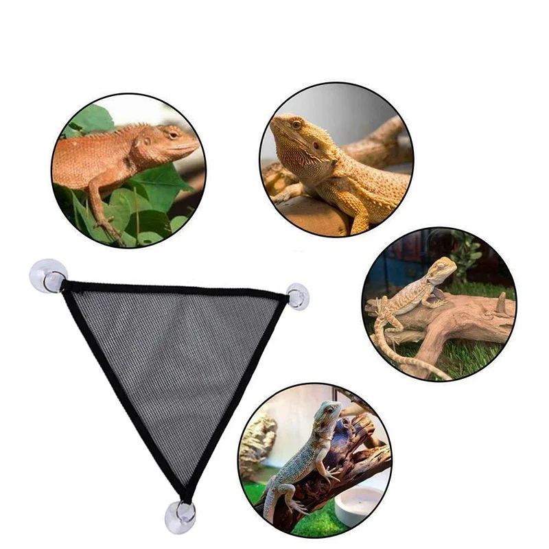 Reptile Hammock Lounger Ladder Accessories Set for Large Small Bearded Dragons Anole Geckos Lizards or Snakes Reptile Accessorie