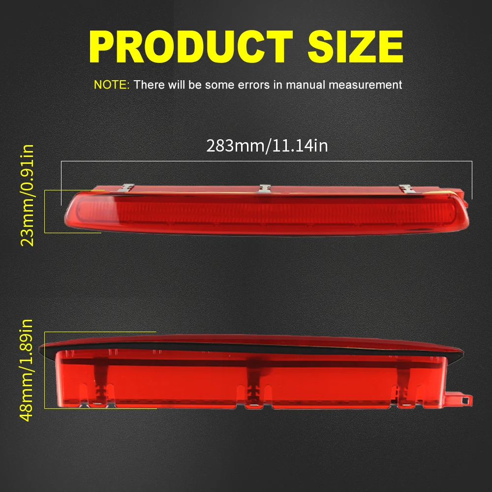 1pc for Seat Ibiza IV (6J5,6P1),Leon (1P1) OEM:6J0945097B Red Lens Rear High Level Third 3rd LED Brake Stop Light Lamp