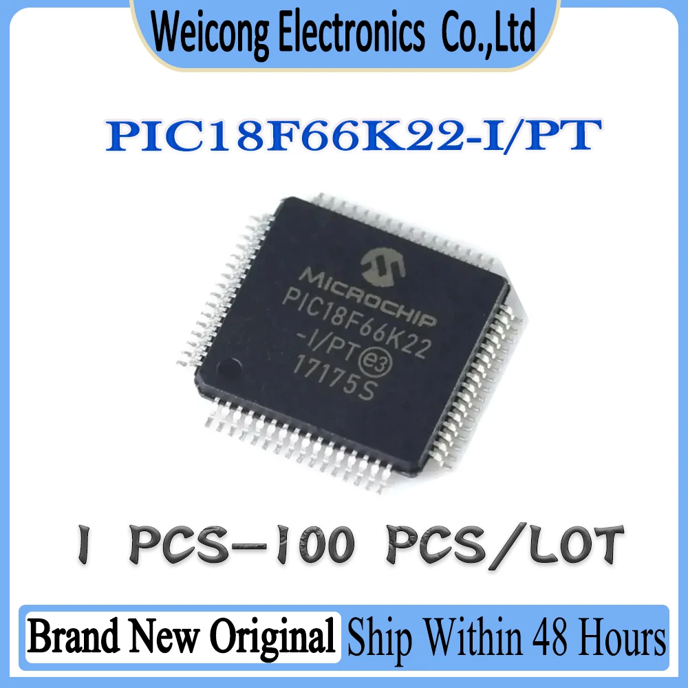 PIC18F66K22-I/PT PIC18F66K22-I PIC18F66K22 PIC18F66K PIC18F66 PIC18F IC MCU Chip TQFP-64