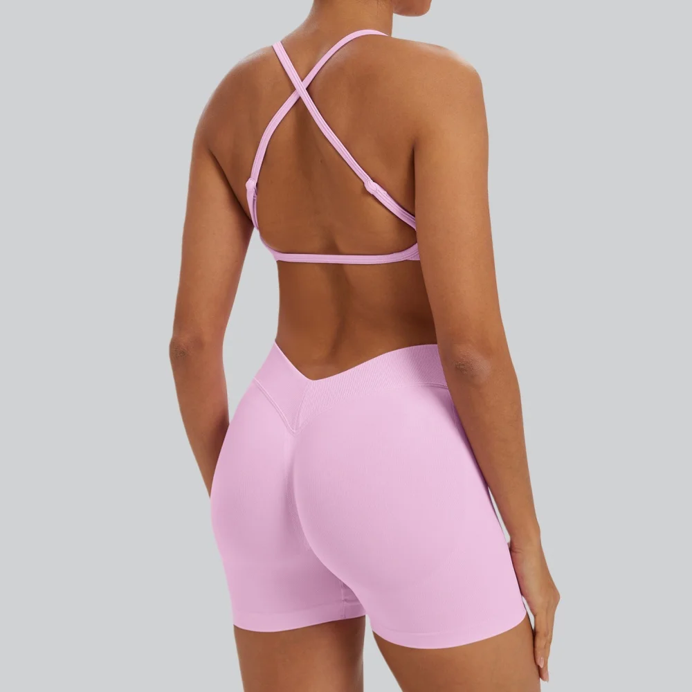 

Комплект для йоги из 2 предметов: женский спортивный костюм, топ для йоги, леггинсы с высокой талией, одежда для тренировок, бесшовные комплекты для фитнеса и спортзала, спортивные костюмы