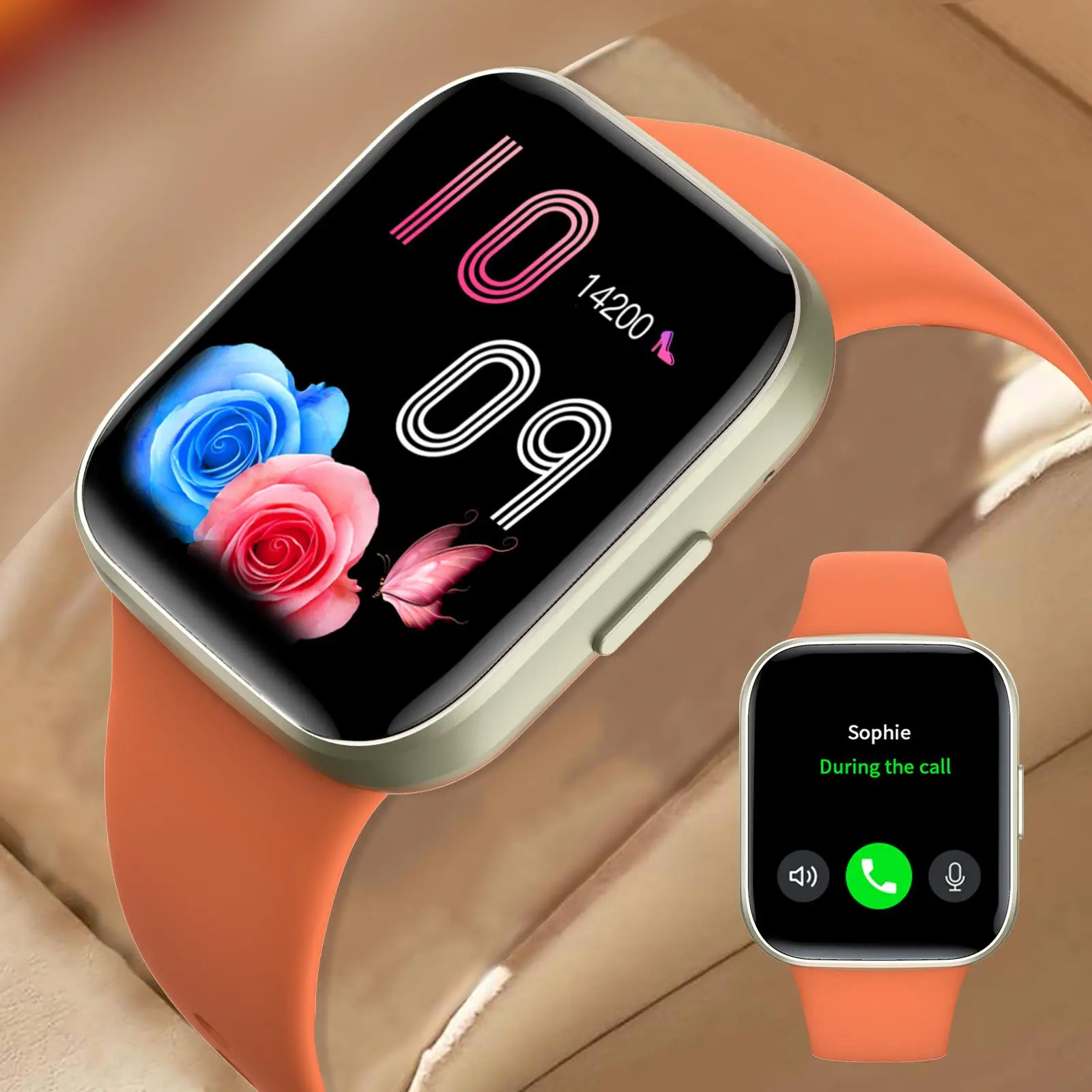 

Многофункциональные 1,8-дюймовые умные часы, беспроводной вызов, прогноз погоды, воспроизведение музыки, фотография с дистанционным управлением, спортивные часы