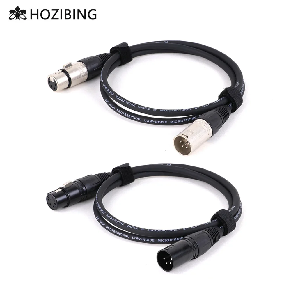 

4Pin to 4Pin XLR Cable Male to Female Sound Cannon Microphone Cable for Mixer Amplifier Balanced Analog Audio Cord XLR Extension