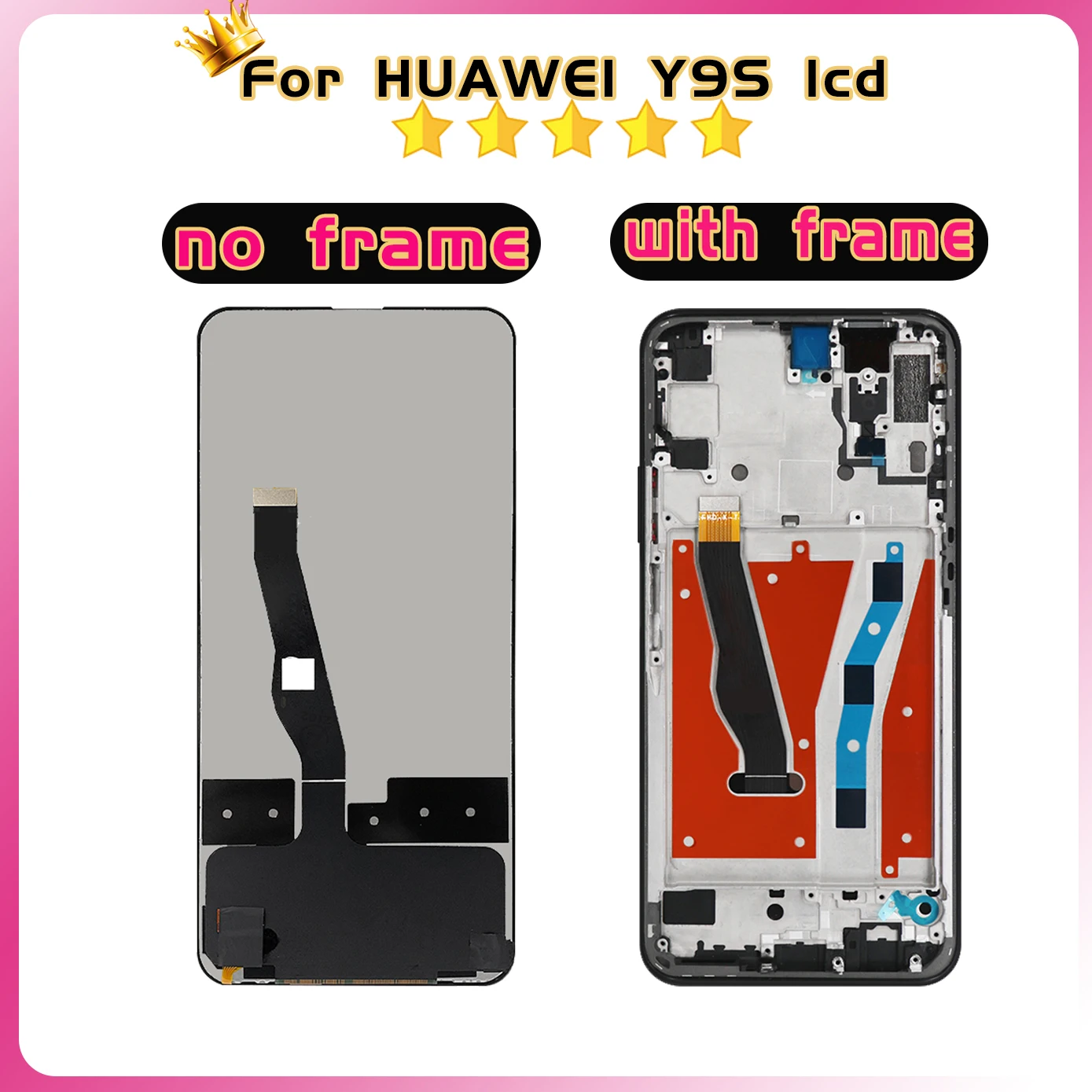 6.59\'\' Lcd For Huawei Y9s Lcd STK-L21 L22 LX3 Display Touch Screen For Huawei Y9s / P Smart Pro 2019 LCD Digitizer Assembly