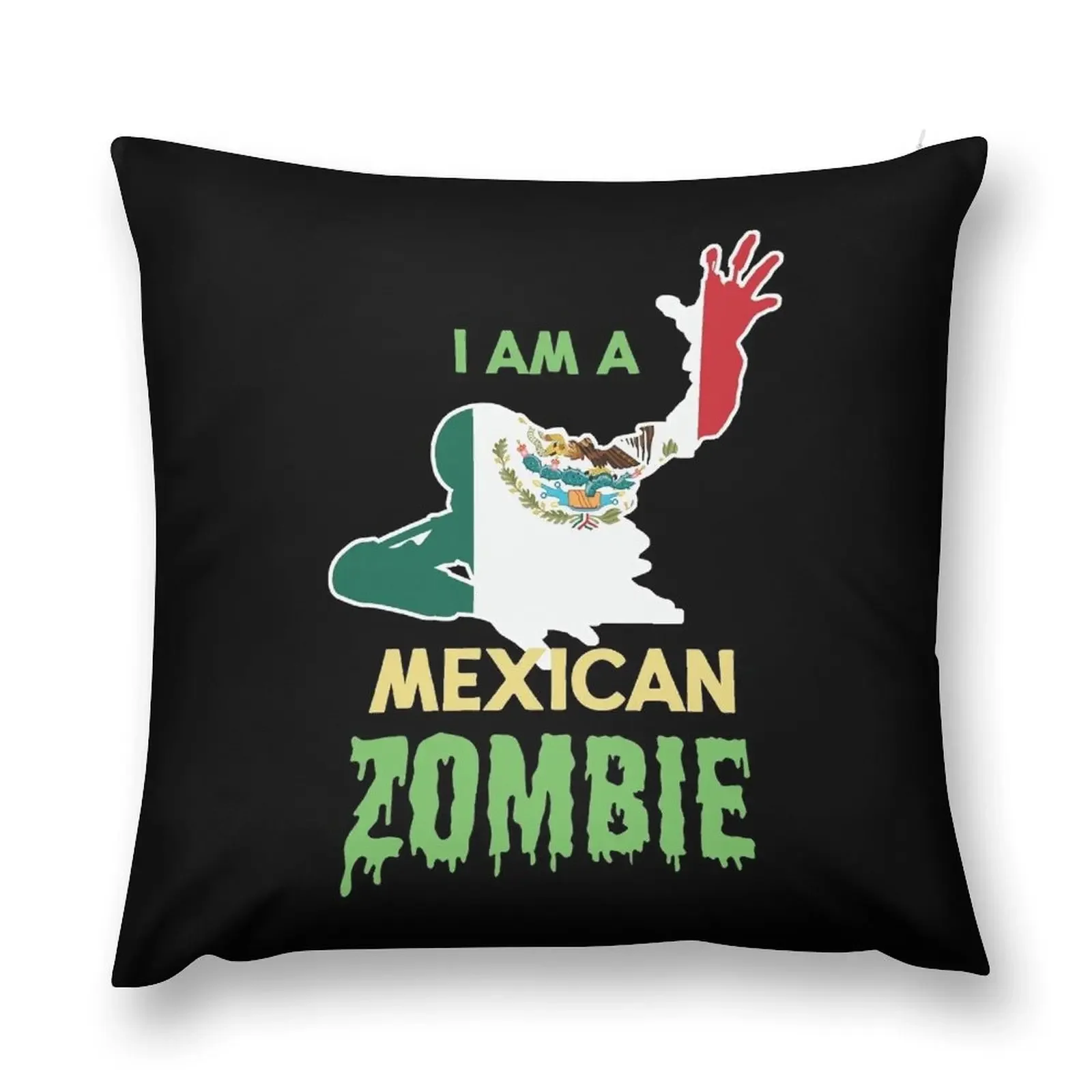 Zombie Halloween Mexican Flag Throw Pillow Cushion Cover Decorative Cushions For Living Room pillow