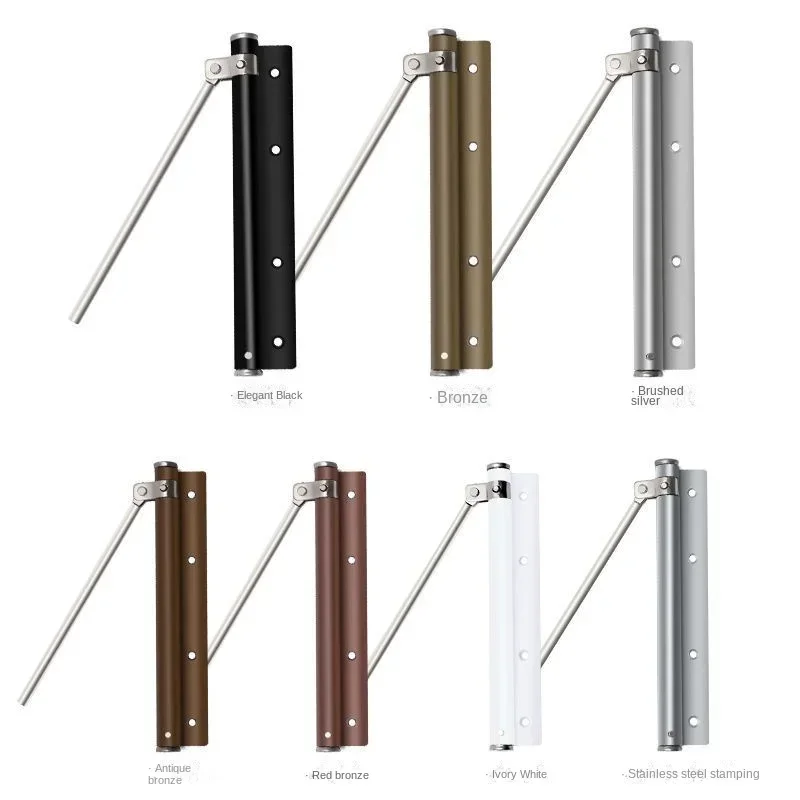 Automatic Door Closer Cushion Door Closer Household Mute Artifact Simple Punch Free Invisible Return Spring