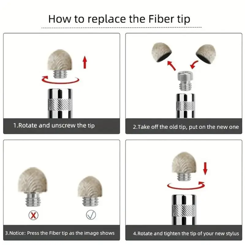 

31BA Fiber Tip Styluses Pen Touch Pen Smooth Writing Experience for Most TouchScreens
