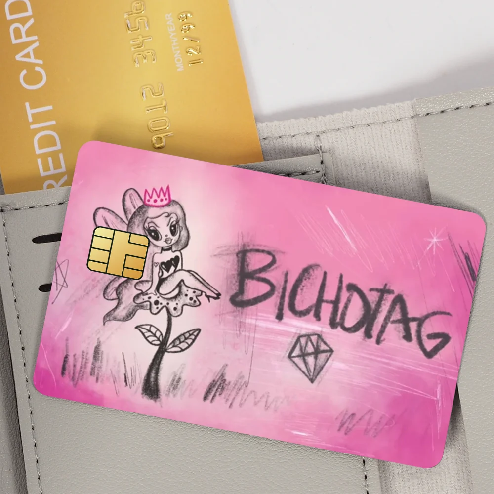Singer K-Karol G Bank Credit Cards Bus Pass Stickers Cool Decoration Waterproof 4PCS Card
