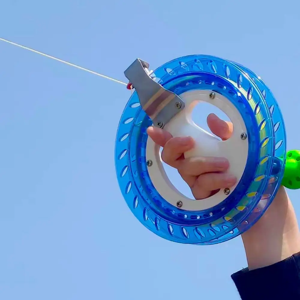 

Hang Glider Round Kite Reel Winder with Kite Wire 300m-1000m Kite Line Kite Roll Durable Crystal Fying Kites Tool