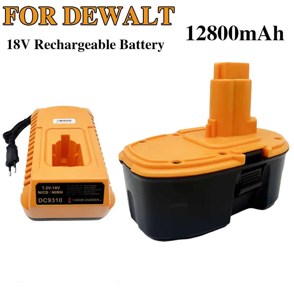 18V 12.8Ah Replacement Battery for Dewalt DC9096 DE 9503 DW 9095 9096 9098 XRP Cordless Drill Tools Screwdriver Batteries