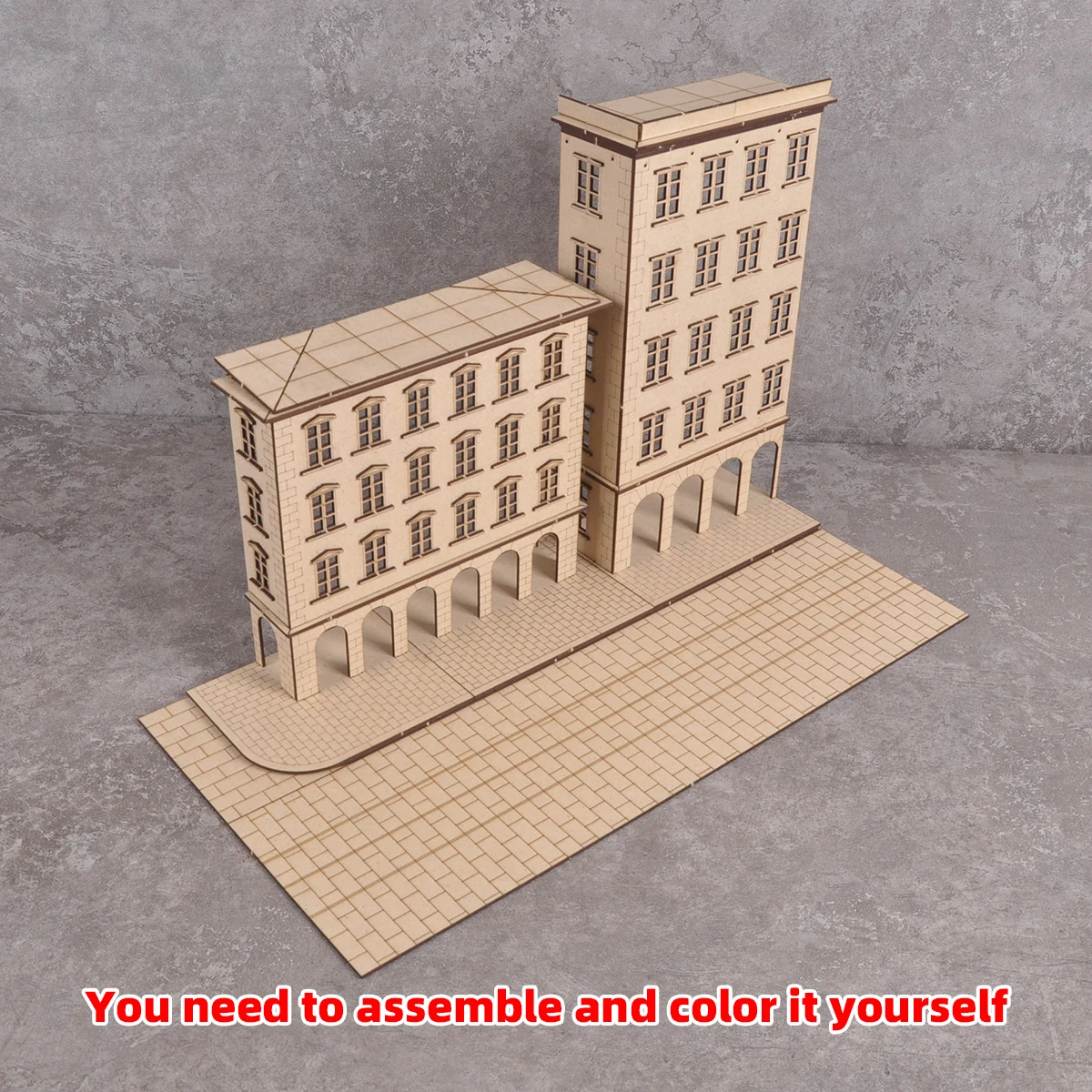 Montage-Set für Architekturmodell-Dioramen, Maßstabsmodell-Kit, Panzer, Holz-Displaybasis, Auto-Displayständer 1/35/43/48/64/72/87/150 HO Z – Detail 6