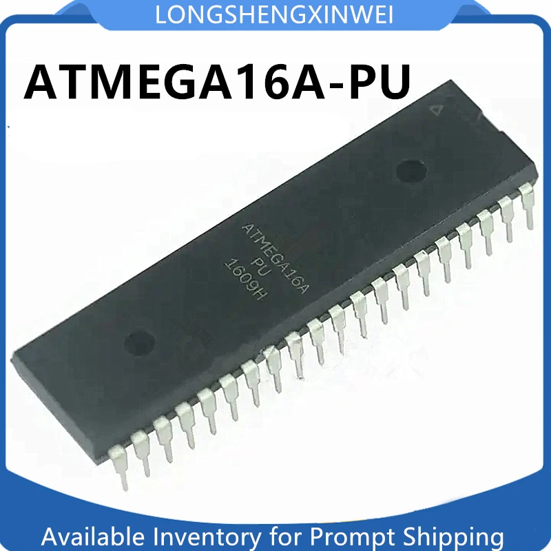 1PCS Original Direct Insert ATMEGA16A-PU ATMEGA16A AVR/8-bit Micro-controller 6K Flash Memory DIP-40