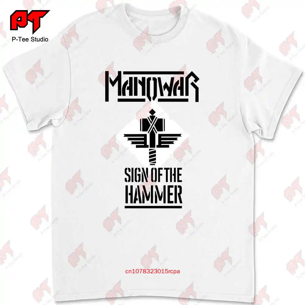 New Dtg Dtf T Shirt Manowar Sign Of The Hammer Size S M L Xl Xxl 3Xl 4Xl 5Xl 6Xl 7Xl BSP9