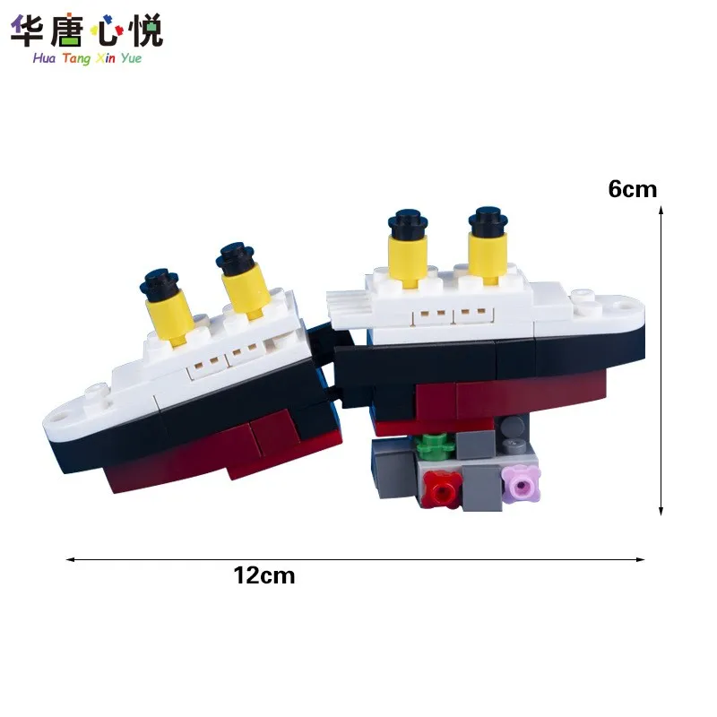 City Movie Titanic Ship Boat Ideas Model Building Blocks Kids Sets Toys for Children Gifts Parts Kit Citys Titanics